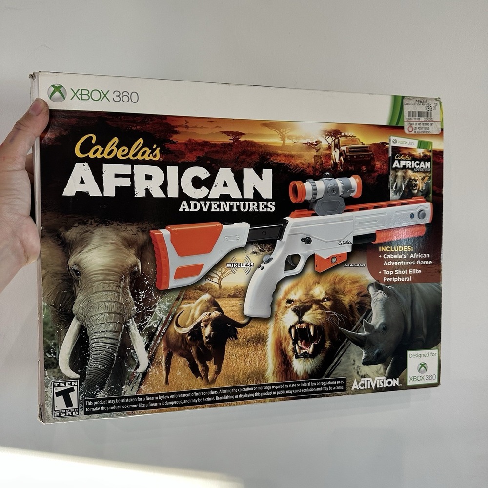Activision Controller For Xbox 360 Cabelas Top Shot Elite Rifle Wireless Gun